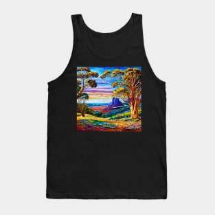 Gum Tree Green Outback Aussie Landscape Tank Top